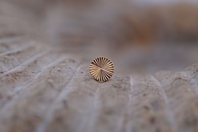 Sunray Disk (Option: 4mm Yellow Gold)